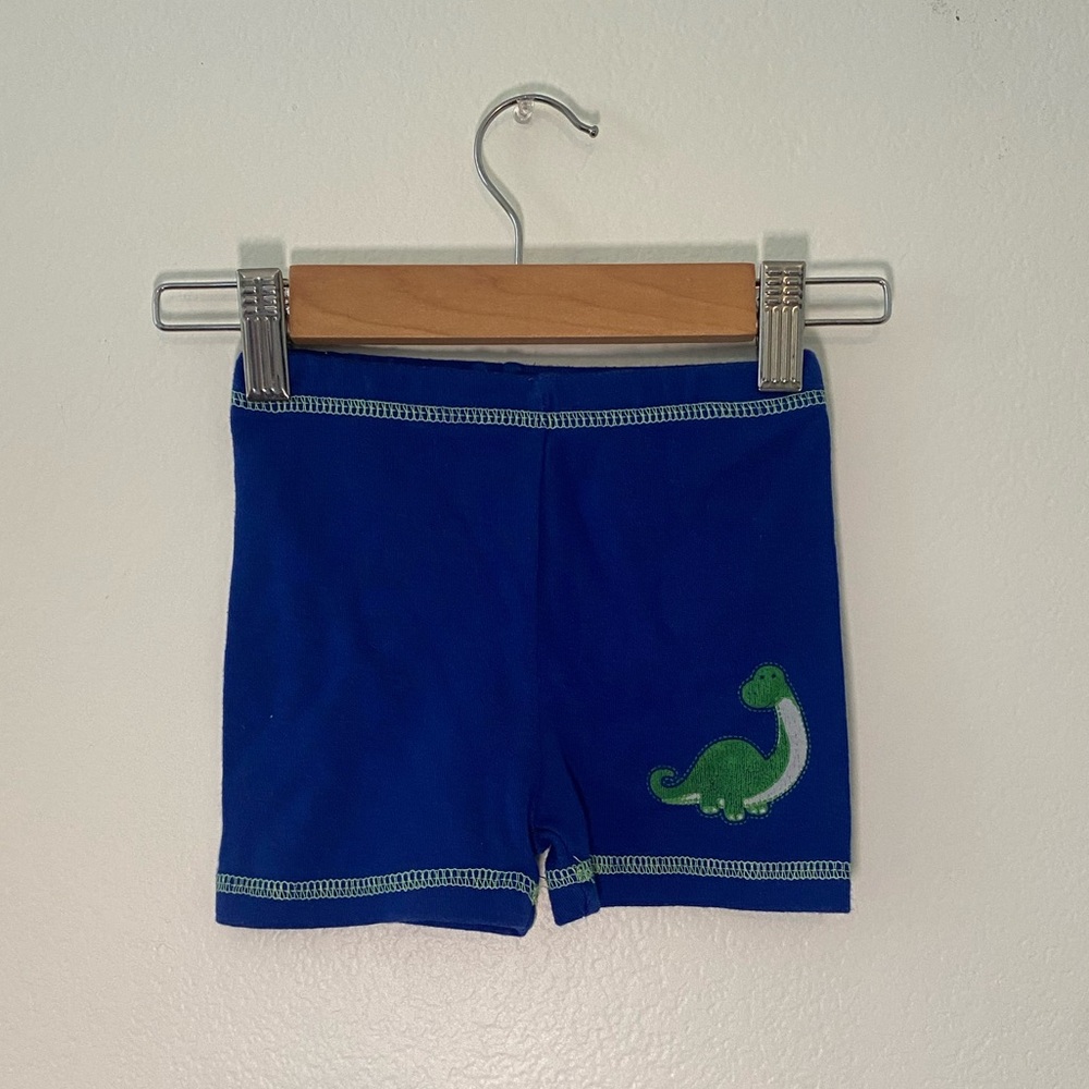 Vintage Swiggles Dino Cotton Shorts | 6/9M
